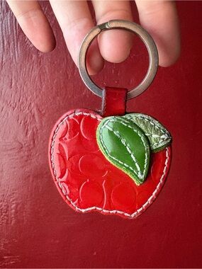 Coach apple bag charm